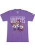 K-State Wildcats Purple Homefield Basketball Dunking Short Sleeve Fashion T Shirt