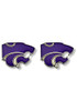 Purple Logo Post K-State Wildcats Womens Earrings - Purple