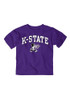 Toddler Purple K-State Wildcats Midsize Arch Short Sleeve T-Shirt