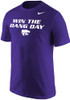 K-State Wildcats Purple Nike Win the Dang Day Short Sleeve T Shirt