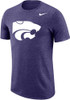K-State Wildcats Purple Nike Marled Short Sleeve T Shirt