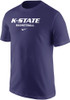 K-State Wildcats Purple Nike Basketball Core Short Sleeve T Shirt