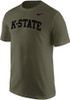 K-State Wildcats Olive Nike Arch Name Short Sleeve T Shirt
