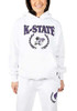 Womens K-State Wildcats White Hype and Vice Boyfriend Hooded Sweatshirt