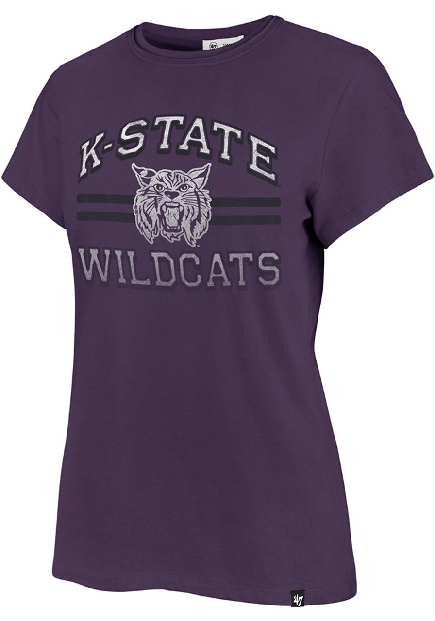 47 Purple K-State Wildcats Bright Eyed Short Sleeve T-Shirt