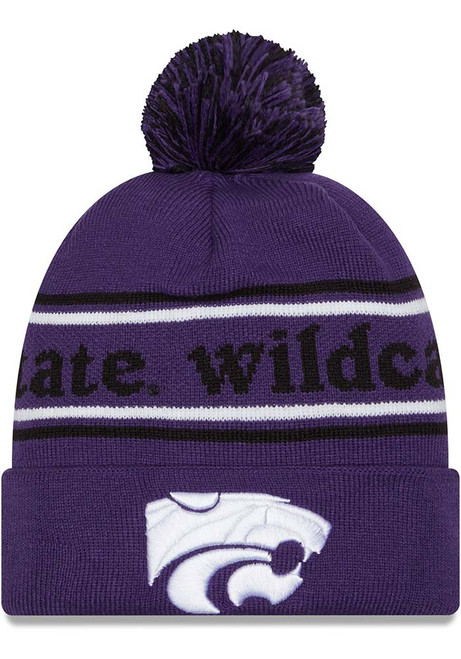 K-State Wildcats New Era Marquee Knit Mens Knit Hat - Purple