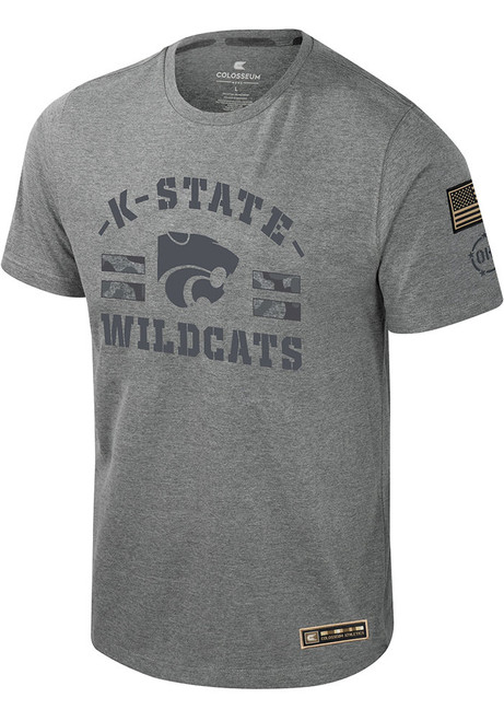K-State Wildcats Grey Colosseum Scramjet Short Sleeve T Shirt
