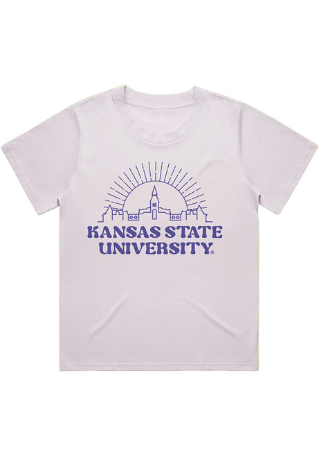 K-State Wildcats Purple Uscape Oversized Short Sleeve T-Shirt