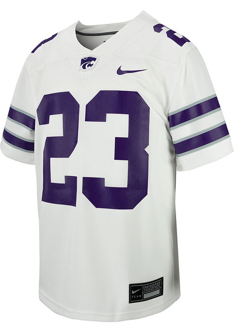 Youth K-State Wildcats White Nike Alt No 23 Football Jersey Jersey