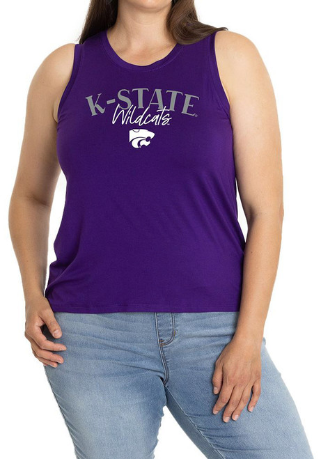 Womens K-State Wildcats Purple Flying Colors Hannah Tank Top