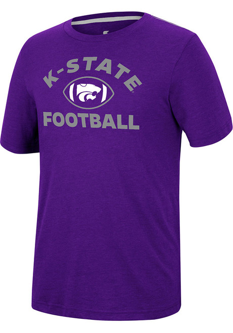 K-State Wildcats Purple Colosseum Motormouth Football Short Sleeve T Shirt