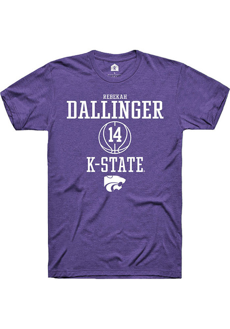 Rebekah Dallinger Purple K-State Wildcats NIL Sport Icon Short Sleeve T Shirt