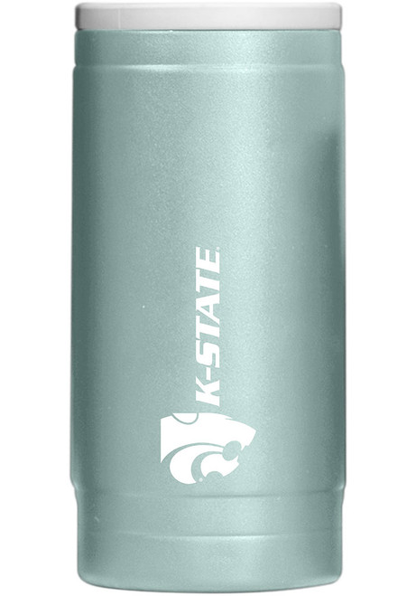 Light Blue K-State Wildcats 12OZ Slim Can Powder Coat Stainless Steel Coolie