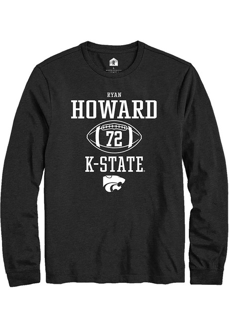 Ryan Howard Rally Mens Black K-State Wildcats NIL Sport Icon Tee