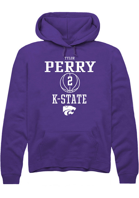 Tylor Perry Rally Mens Purple K-State Wildcats NIL Sport Icon Hooded Sweatshirt