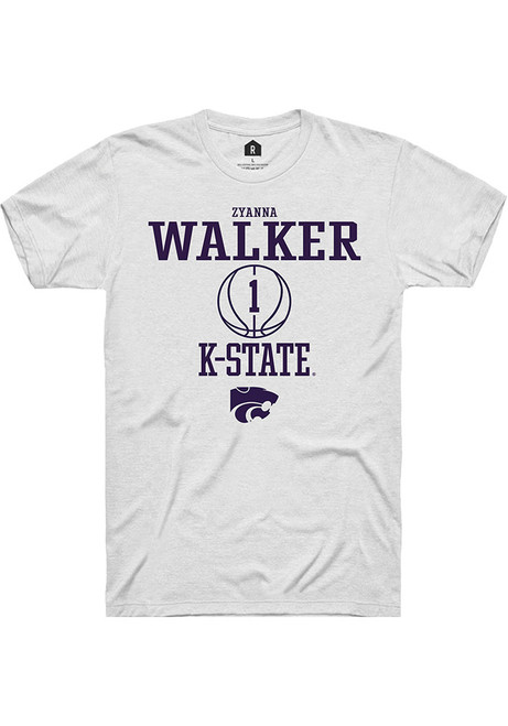 Zyanna Walker White K-State Wildcats NIL Sport Icon Short Sleeve T Shirt