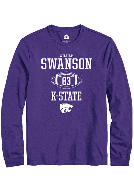 William Swanson Rally Mens Purple K-State Wildcats NIL Sport Icon Tee