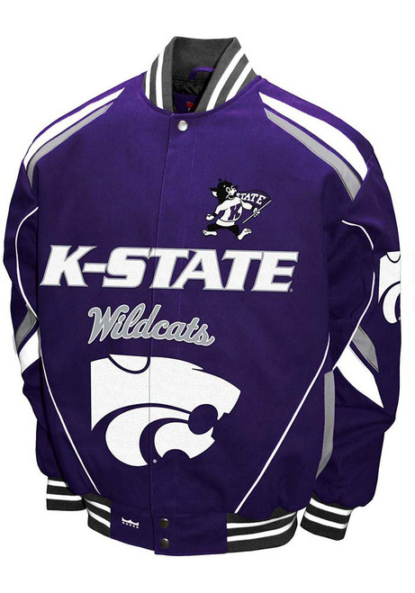 Mens Purple K-State Wildcats Stout Cotton Twill Heavyweight Jacket