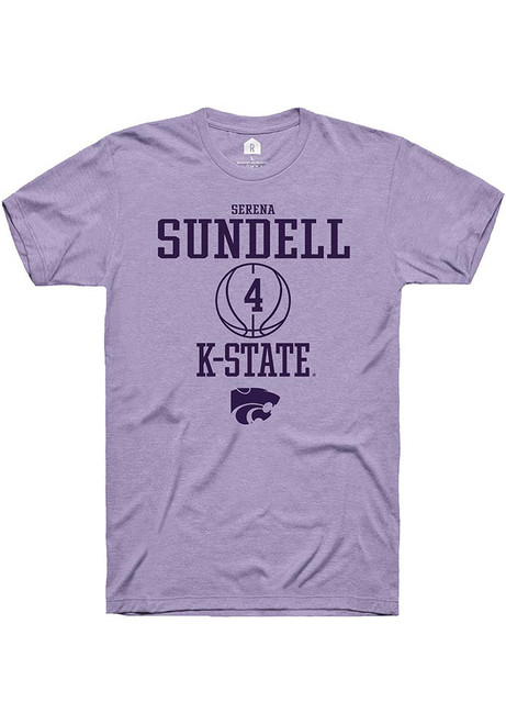 Serena Sundell Lavender K-State Wildcats NIL Sport Icon Short Sleeve T Shirt