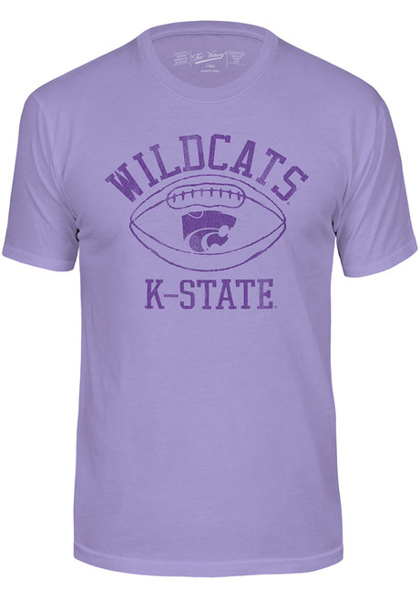 K-State Wildcats Football Short Sleeve T Shirt - Lavender