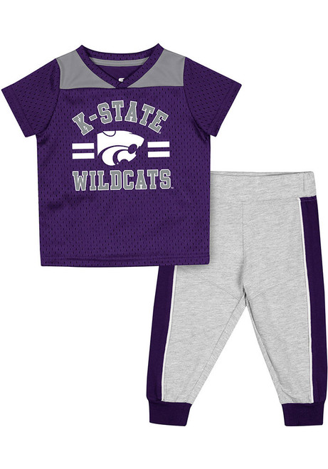 Infant K-State Wildcats Purple Colosseum Ka-boot-it Top and Bottom Set