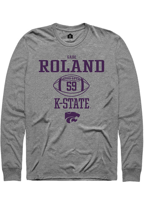 Gabriel Roland Rally Mens Graphite K-State Wildcats NIL Sport Icon Tee