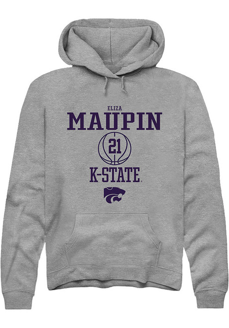 Eliza Maupin Rally Mens Graphite K-State Wildcats NIL Sport Icon Hooded Sweatshirt