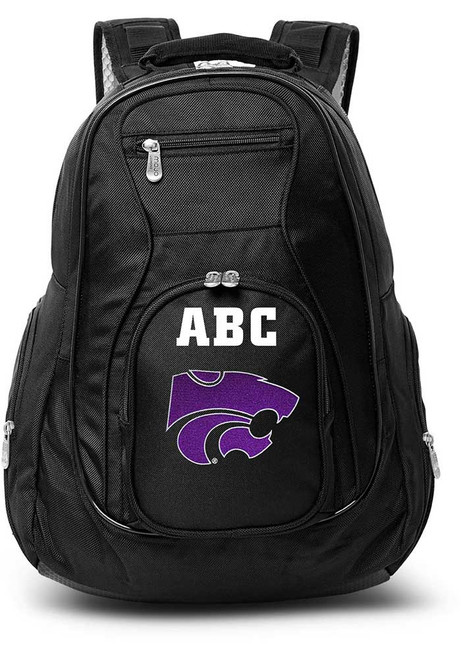 Personalized Monogram Premium K-State Wildcats Backpack - Black