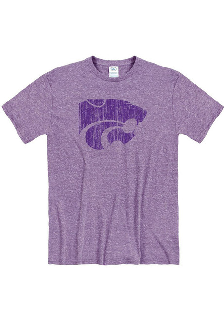 K-State Wildcats Logo Short Sleeve T Shirt - Lavender