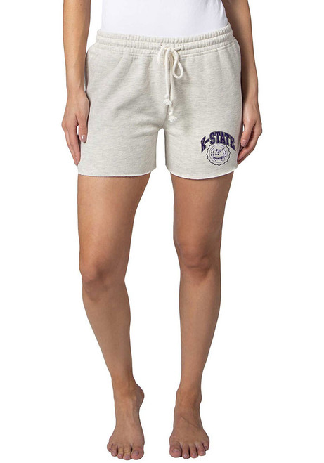 Womens Grey K-State Wildcats Sweat Shorts