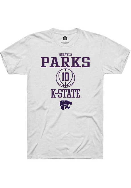 Mikayla Parks White K-State Wildcats NIL Sport Icon Short Sleeve T Shirt