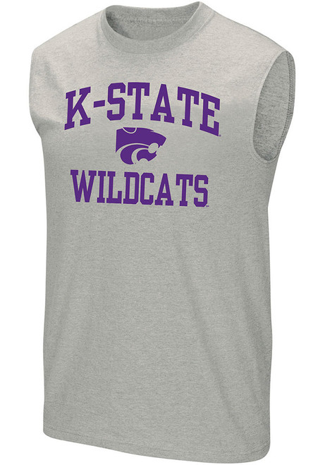 K-State Wildcats Number 1 Big and Tall T-Shirt - Grey