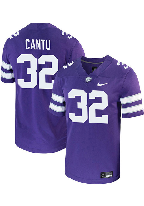 Evan Cantu Nike Mens Purple K-State Wildcats Game Name And Number Football Jersey