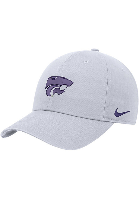 Nike White K-State Wildcats Club Unstructured Adjustable Hat