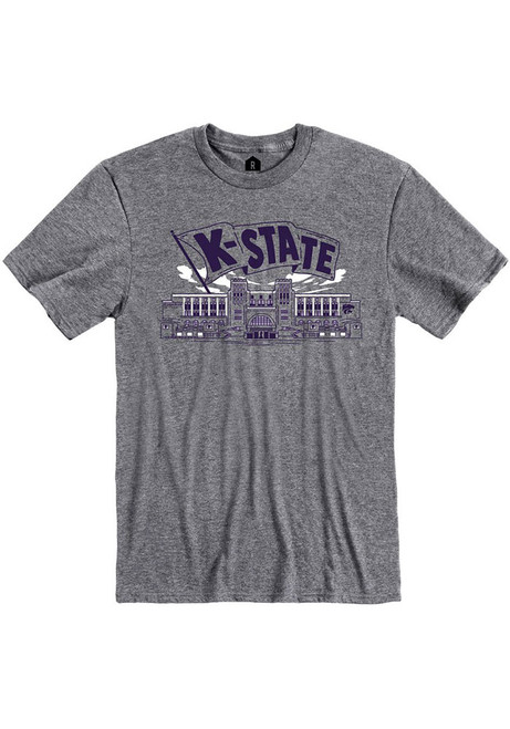 K-State Wildcats Grey Rally Snyder Family Stadium Short Sleeve Fashion T Shirt