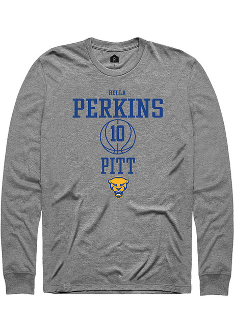 Bella Perkins Rally Mens Graphite Pitt Panthers NIL Sport Icon Tee