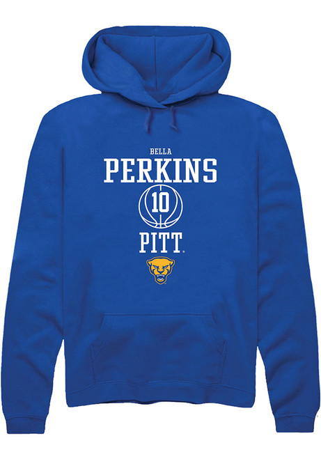 Bella Perkins Rally Mens Blue Pitt Panthers NIL Sport Icon Hooded Sweatshirt