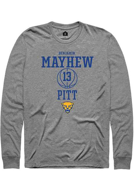 Benjamin Mayhew Rally Mens Graphite Pitt Panthers NIL Sport Icon Tee