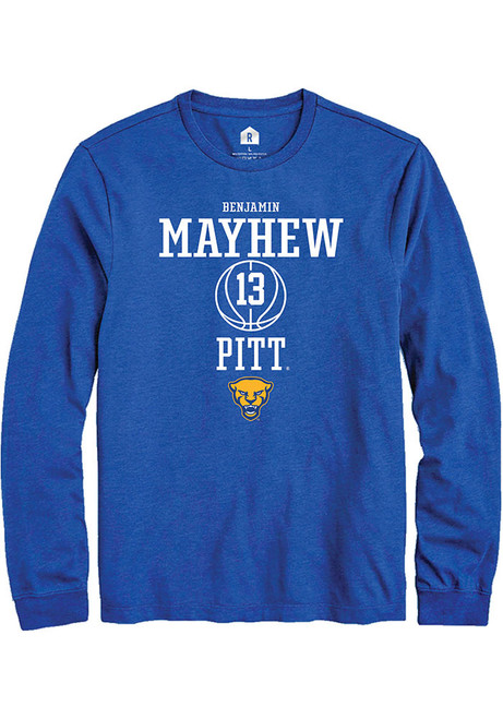 Benjamin Mayhew Rally Mens Blue Pitt Panthers NIL Sport Icon Tee