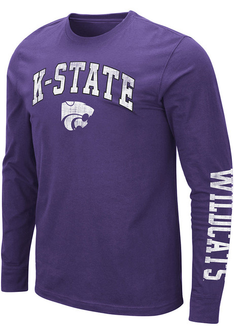 Mens K-State Wildcats Purple Colosseum Barkley Tee