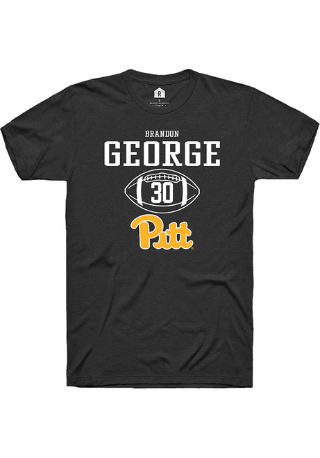 Brandon George Black Pitt Panthers NIL Sport Icon Short Sleeve T Shirt