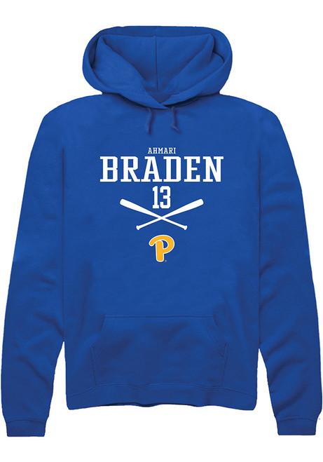 Ahmari Braden Rally Mens Blue Pitt Panthers NIL Sport Icon Hooded Sweatshirt