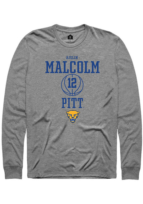 Aislin Malcolm Rally Mens Graphite Pitt Panthers NIL Sport Icon Tee