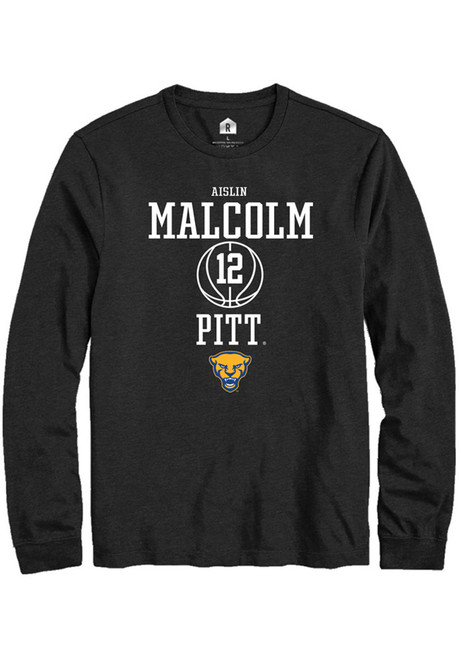 Aislin Malcolm Rally Mens Black Pitt Panthers NIL Sport Icon Tee