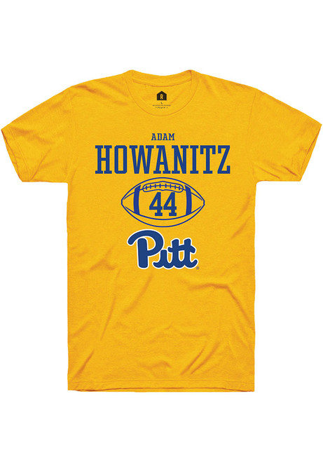 Adam Howanitz Gold Pitt Panthers NIL Sport Icon Short Sleeve T Shirt