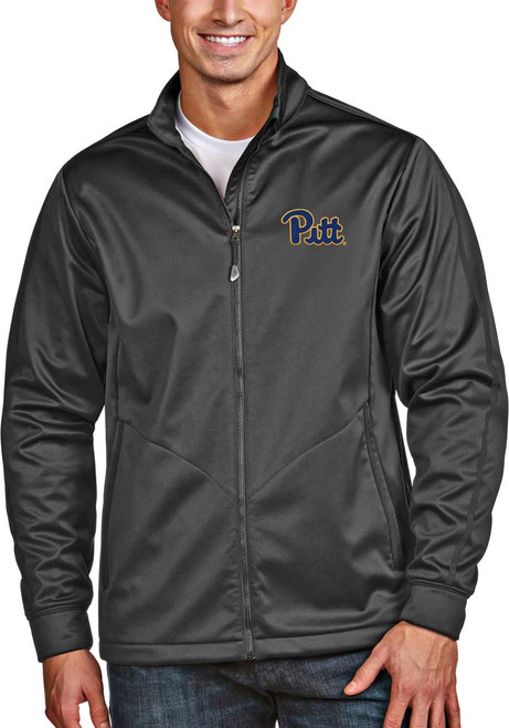 Mens Pitt Panthers Grey Antigua Golf Jacket Medium Weight Jacket