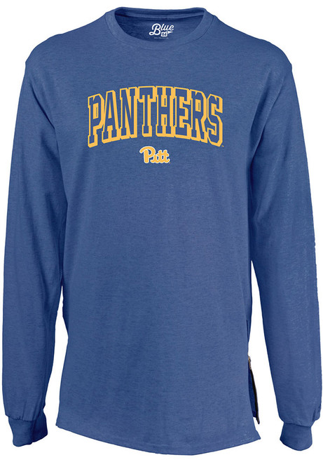 Womens Blue Pitt Panthers Gocup Side Zip LS Tee