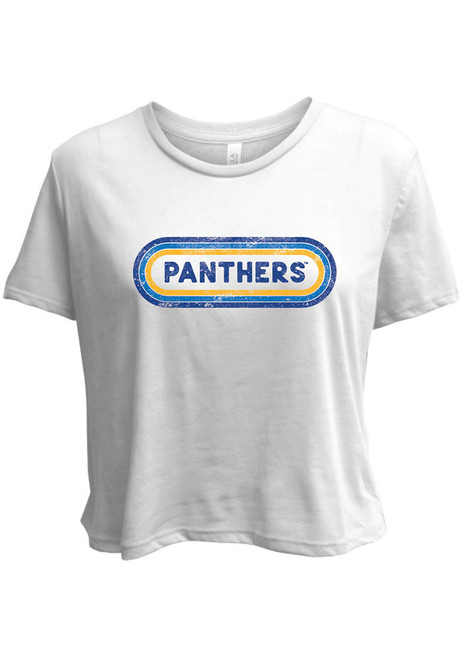 Pitt Panthers Ombre Oval Short Sleeve T-Shirt - White