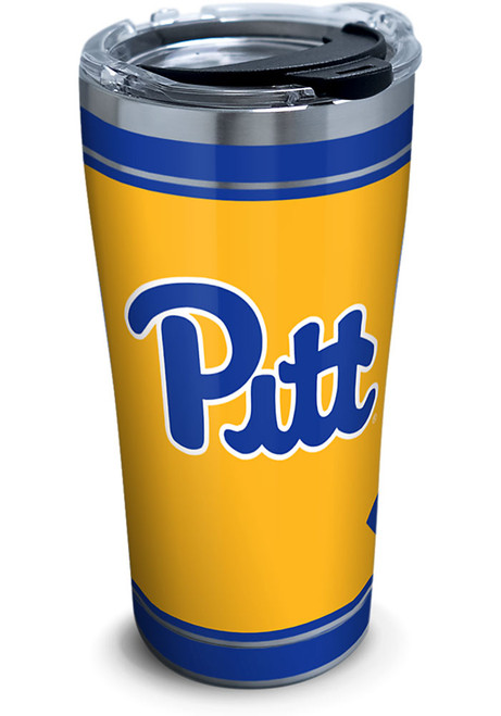 Yellow Pitt Panthers 20oz Stainless Steel Tumbler