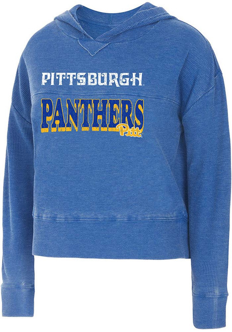 Womens Blue Pitt Panthers Resurgence Hooded Sweatshirt